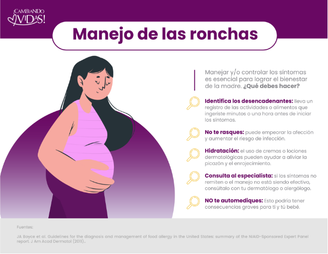 Consejos para el manejo de las ronchas