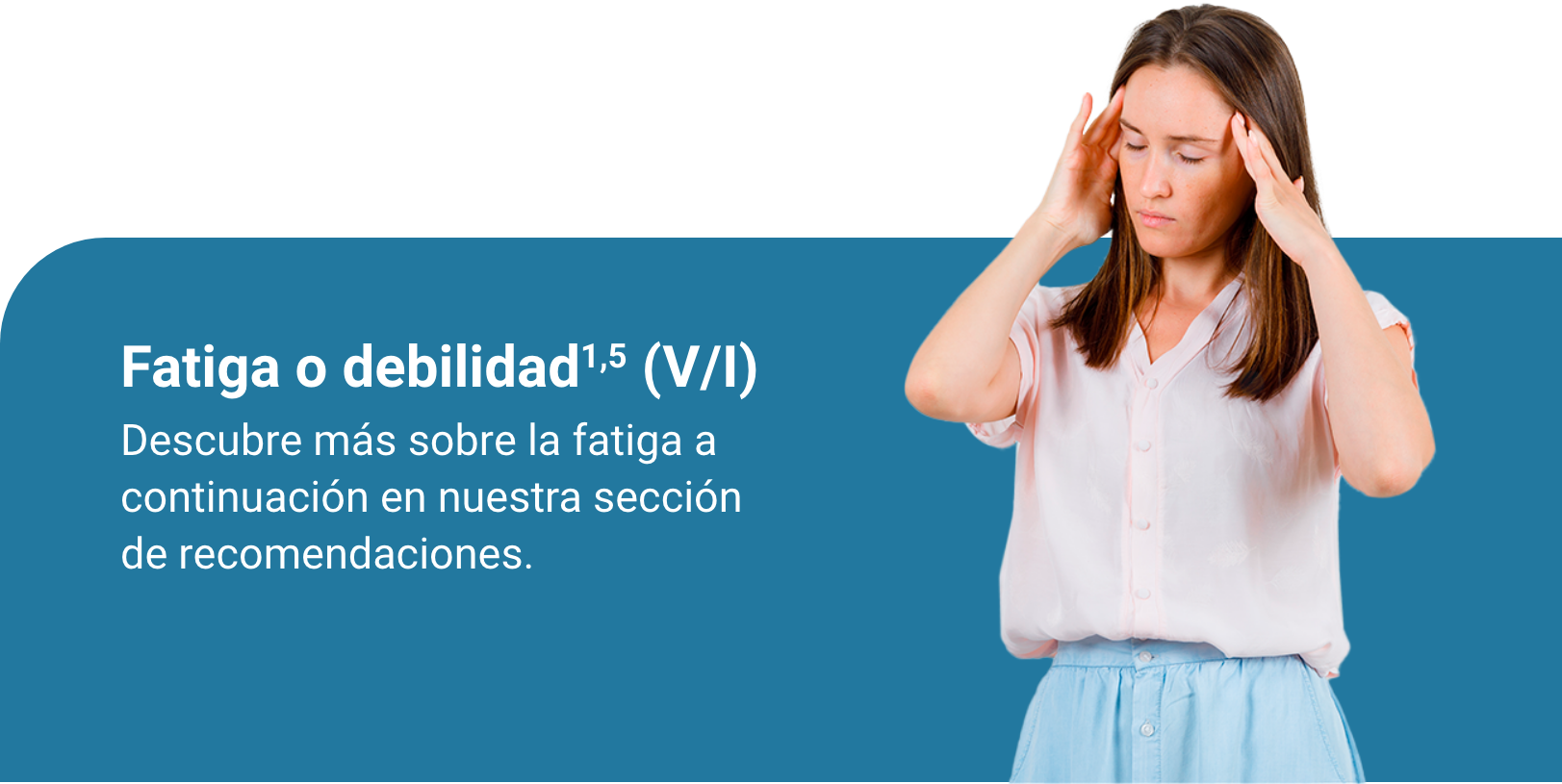 banner fatiga o debilidad