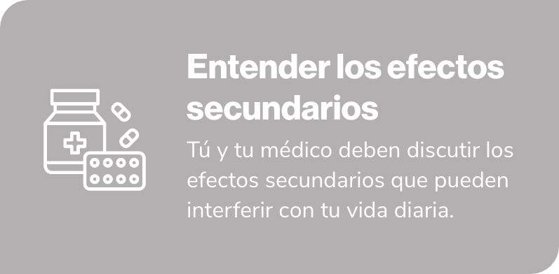 entender efectos secundarios