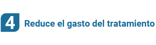 texto reducir el gasto del tratamiento