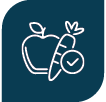 ícono frutas y vegetales