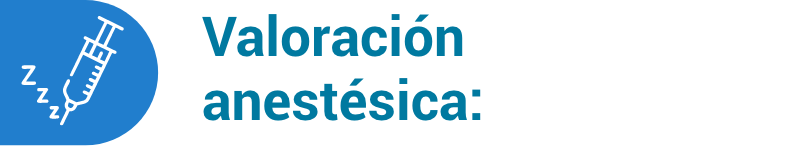 icono Valoración anestésica