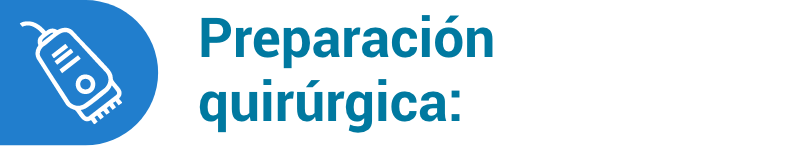 icono Preparación quirúrgica: