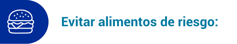 Icon Evitar alimentos de riesgo